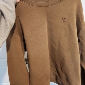 Champion Women's Brown Crew Neck Sweater